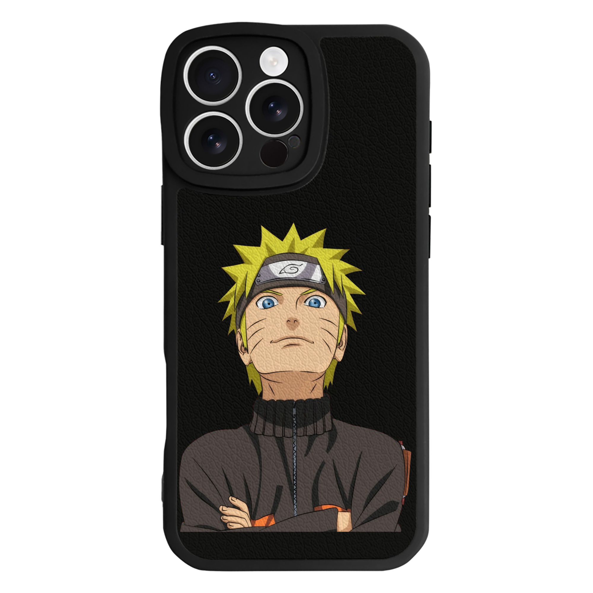 （画像用） NARUTO -ナルト- うずまき ナルト Uzumaki Naruto 【iPhone 16シリーズ対応】シリコンスマホケース（レザー調） 材質：シリコン